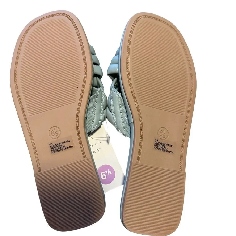 a‎ new day Light Blue / Dulce Sandals - Size 6.5 NWT